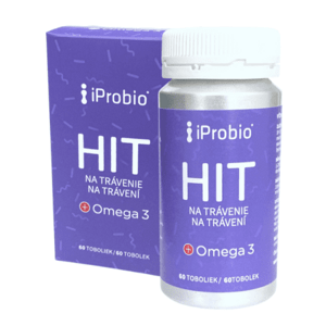 IPROBIO Hit na trávenie + omega 3 60 kapsúl
