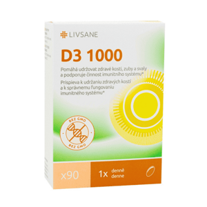 LIVSANE Vitamín D3 1000 IU 90 kapsúl