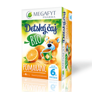 MEGAFYT Detský čaj bio pomaranč 6+ 20 x 2 g