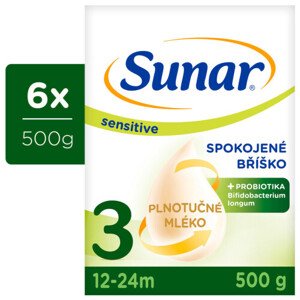 SUNAR Sensitive 3 12+ 500 g - balenie 6 ks