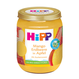 HIPP Príkrm bio jablko, mango a jahody 160 g