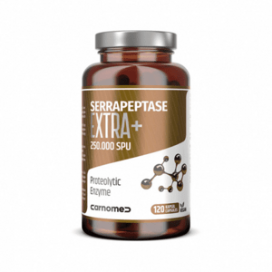 CARNOMED Serrapeptase extra+ 250 000 SPU 120 kapsúl