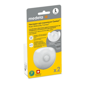 MEDELA Kontaktné dojčiace klobúčiky v krabičke L 2 ks