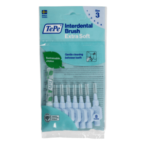 TEPE Medzizubná kefka 0,6 mm extra soft modrá 8 ks