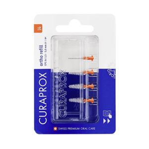 CURAPROX CPS 14 ortho refill medzizubné kefky oranžová 4 ks