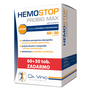 DA VINCI Hemostop probio max 60 + 30 kapsúl zadarmo