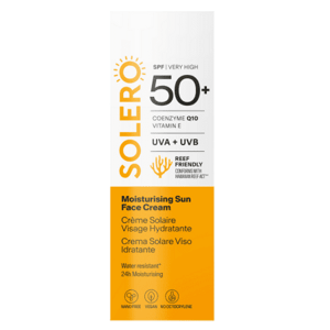 SOLERO Hydratačný opaľovací krém na tvár SPF50+ 50 ml
