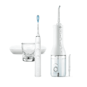 PHILIPS SONICARE DiamondClean 9000 + power flosser white combo HX3886/41 set