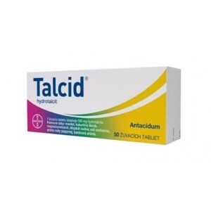 TALCID 500 mg 50 žuvacích tabliet - balenie 2 ks