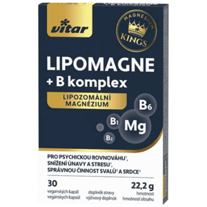 VITAR Kings lipomagne + B komplex 30 kapsúl
