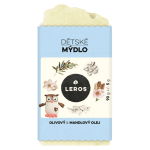 LEROS Detské mydlo olivový a mandľový olej 90 g