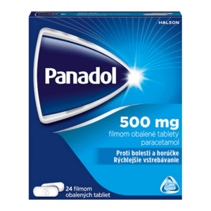 PANADOL 500 mg proti bolesti a horúčke 24 tabliet - balenie 2 ks