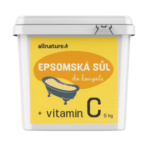ALLNATURE Epsomská soľ do kúpeľa s vitamínom C 1,5 kg