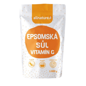 ALLNATURE Epsomská soľ do kúpeľa s vitamínom C 1000 g