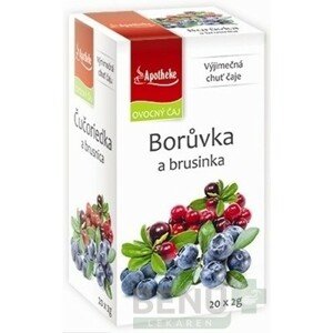 APOTHEKE Premier selection čaj čučoriedka a brusnica 20 x 2g