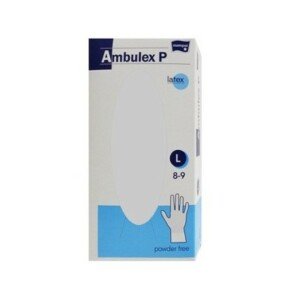 AMBULEX Latexové rukavice veľkosť L 100 kusov