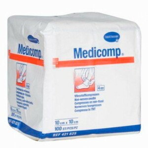 MEDICOMP 10 x 10cm nesterilný 100 kusov