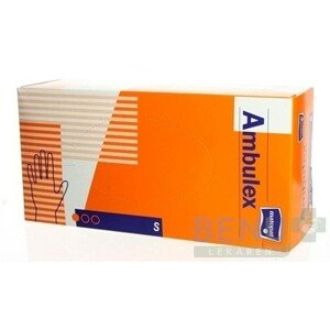 AMBULEX rukavice latexové S 100 ks