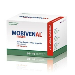 MOBIVENAL micro 60 + 10 tabliet ZADARMO