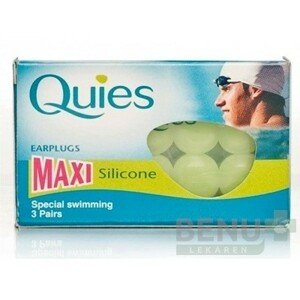 QUIES Silikónové chrániče sluchu maxi 3 páry