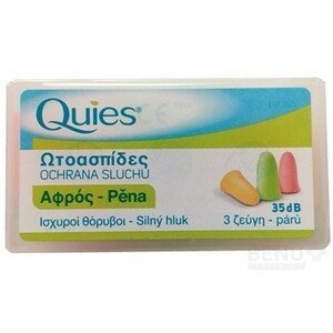 QUIES Penové chrániče sluchu 3 páry