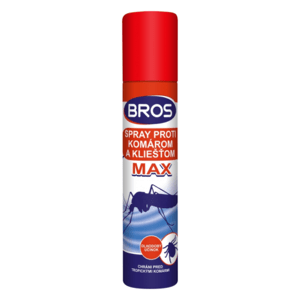 BROS Sprej proti komárom a kliešťom MAX 90 ml