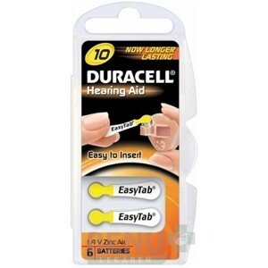 DURACELL HA 10 Easytab1.4V batérie 6 kusov