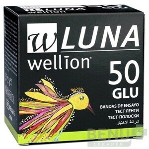 WELLION Luna glu testovacie prúžky 50 ks