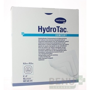 HydroTac Comfort - krytie na rany penové hydropol. (12,5x12,5 cm) 10ks