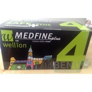 WELLION Medfine plus penneedles 4 mm 100 kusov