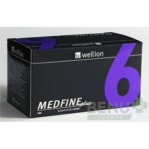 WELLION Medfine plus penneedles 6 mm 100 kusov