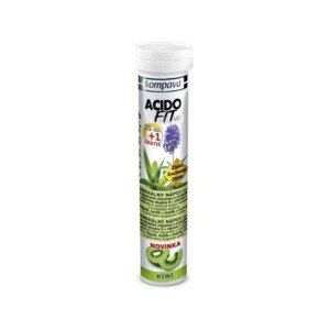KOMPAVA Acidofit MD kiwi 15 šumivých tabliet + 1 ZADARMO