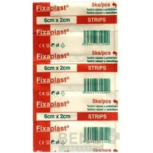 FIXAPLAST Strips náplasť 6 x 2 cm 5 kusov
