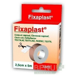 FIXAPLAST Cievková náplasť 2,5 cm x 5 m 1 kus