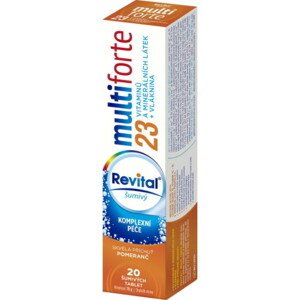 REVITAL Multiforte pomaranč 20 šumivých tabliet