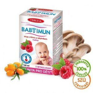 TEREZIA BabyImun sirup s hlivou a rakytníkom malina 100 ml