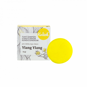 Navia / Kvítok Kvítok Tuhý Šampón s Rastlinným Kondicionérom 25g - Ylang Ylang