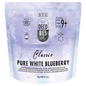 BES Decobes Pure White Blueberry Classic 9+ 500g - bezprašný modrofialový melír