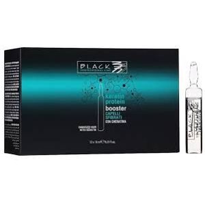 Black Keratin Protein Booster 12x10ml - Keratínové sérum na vlasy