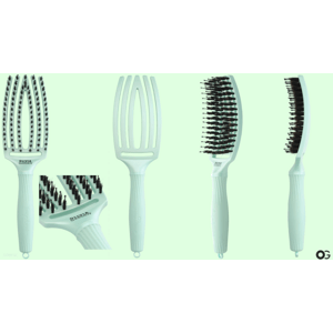 Olivia Garden Fingerbrush Arctic Teal - Profesionálna kefa na vlasy