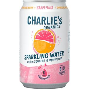 Charlie's Organics sýtená pitná voda s grepovou šťavou 330 ml