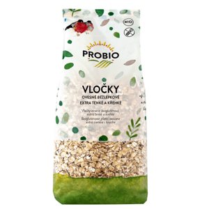 PROBIO BIO Vločky ovsené bezlepkové extra tenké a krehké 500 g