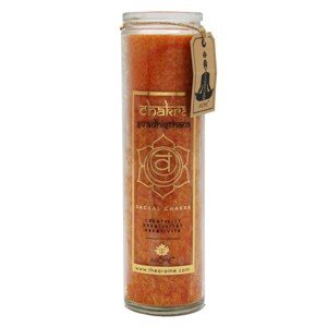 ARÔME Sviečka čakra Creativity , vôňa orchidea a granátové jablko 320 g