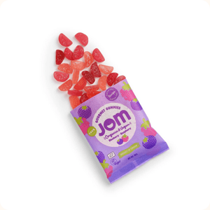 JOM cukríky kyslé BLUEBERRY & RASPBERRY 70g