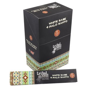 TRIBAL SOUL Tribal Vonné Tyčinky - Biela Šalvia + Palo Santo 1 balenie