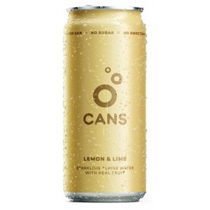 CANS Sýtená voda s príchuťou citróna a limetky 330 ml