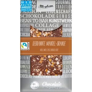 Meybona Čokoláda zdobená mliečna mandle pomaranč 100g
