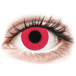 CRAZY LENS - Solid Red - nedioptrické jednodenné (2 šošovky)