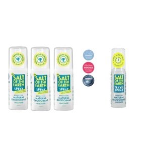 AKCIA 4x100ml Prírodný kryštálový deodorant + 1x100ml sprej ZDARMA