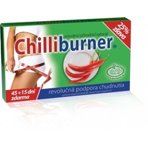 CHILLIBURNER - spaľovanie tukov 45+15 tabliet
